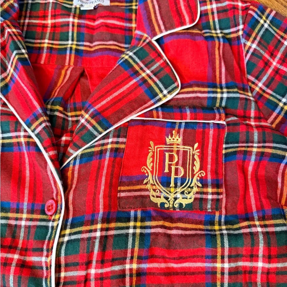 Posh Peanut Red Plaid Nightgown - Picture 2 of 6